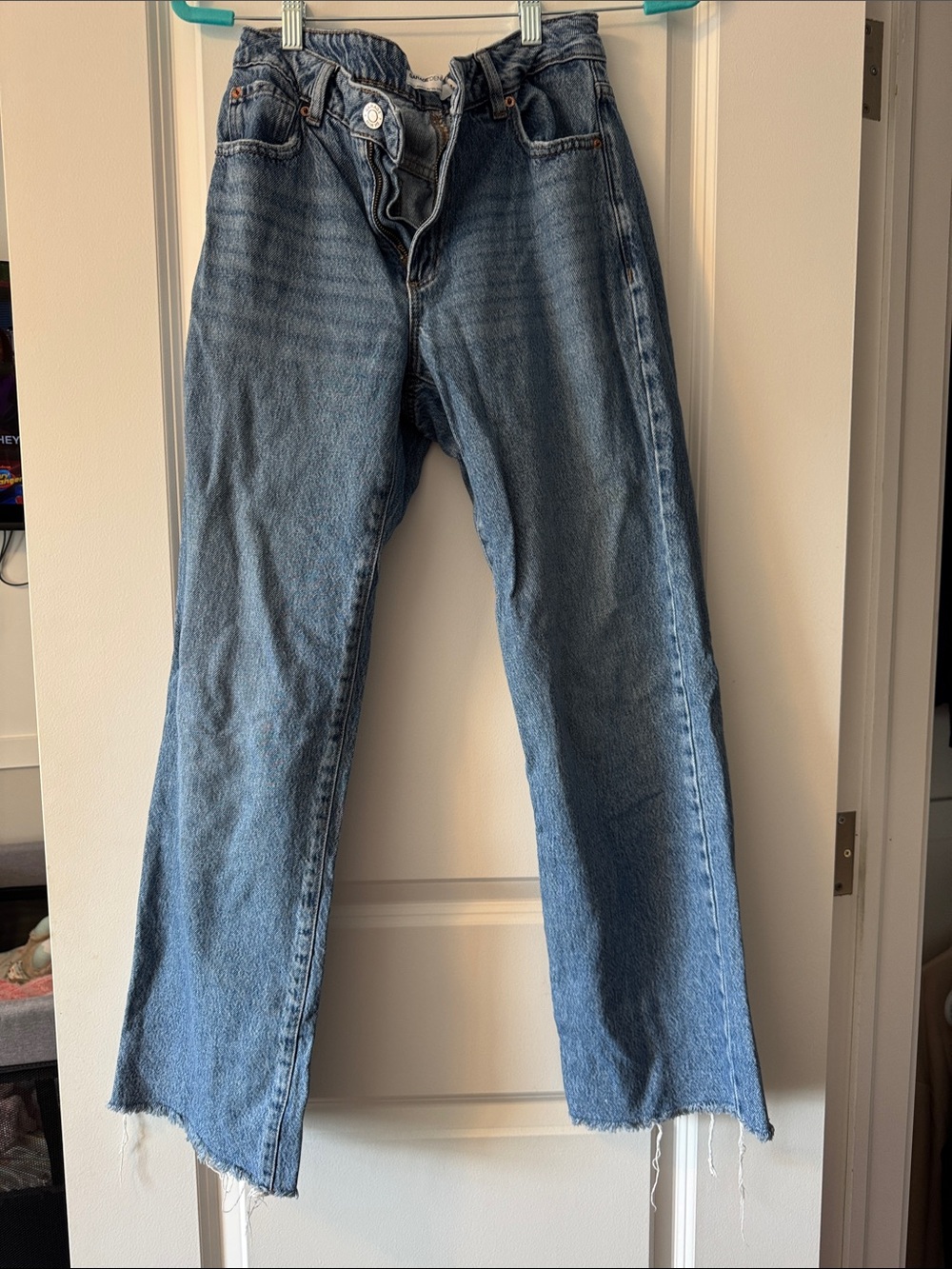 Garage Women's Light Blue Straight-Leg Jeans